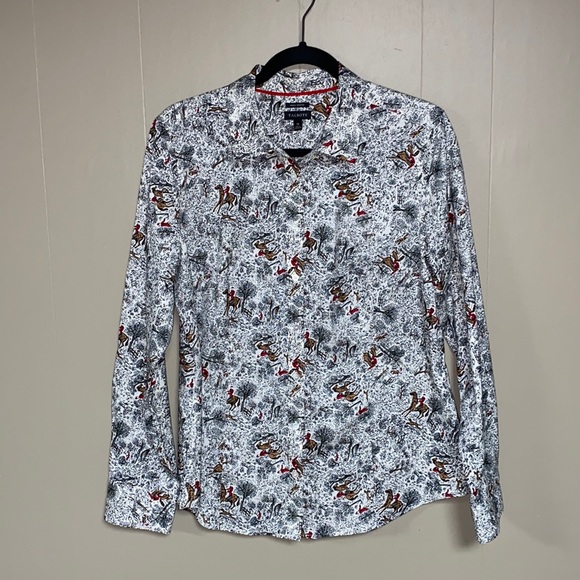 Talbots button down equestrian top size 12 - Picture 1 of 6